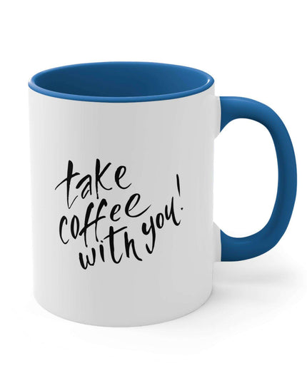 Sophisticated Two-Tone 11oz Custom Accent Coffee Mug for Elegant Mornings