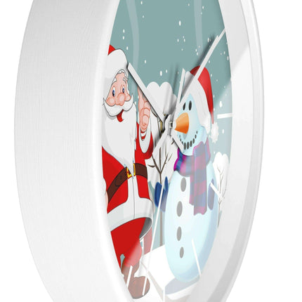 Luxury Festive Wooden Wall Clock for Upscale Interiors