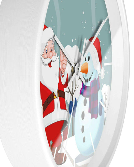 Luxury Festive Wooden Wall Clock for Upscale Interiors