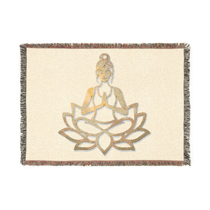 Meditation Buddha Woven Blanket — Lotus Pose Cozy Throw for Yoga & Mindfulness Blankets meditation-buddha-woven-blanket-lotus-pose-cozy-throw-for-yoga-mindfulness Home Decor