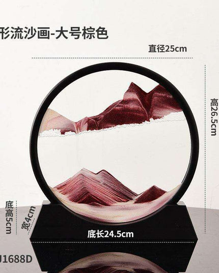 Mesmerizing 3D Glass Quicksand Art for a Tranquil Environment