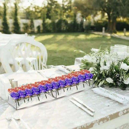 Sleek Transparent Acrylic Vase: Enhance Your Home Aesthetics