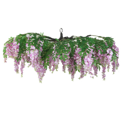 AliKopy 55" Lavender Lilac Wisteria Vine Canopy - Interchangeable Bran