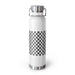 22 Oz Stainless Steel Vacuum Insulated Water Bottle with Wide Mouth - Checked Design