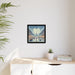 Elite Black Pinewood Framed Canvas - Sustainable Interior Decor: Modern Elegance in Matte Canvas