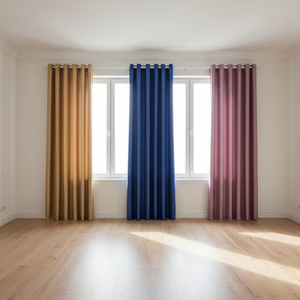 Peekaboo Studio Satin Curtain - Luxurious Soft Fabric, Elegant Drapery