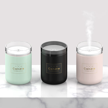 Candle Rhyme USB Humidifier Diffuser 35ML/H — Nano Mist, Atmosphere Light, 4 Color Options