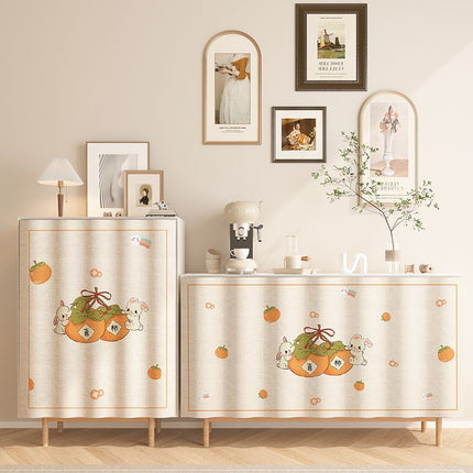 Punch-free Cabinet Shade Curtain Kitchen Door Curtain