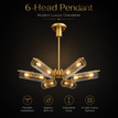 6 Head Pendant / Neutral