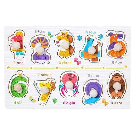 Interactive Montessori Wooden Puzzle Set - Fun Learning Toy for Early Childhood Development