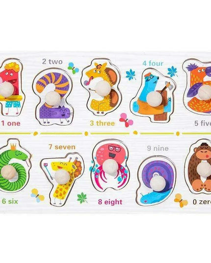 Interactive Montessori Wooden Puzzle Set - Fun Learning Toy for Early Childhood Development