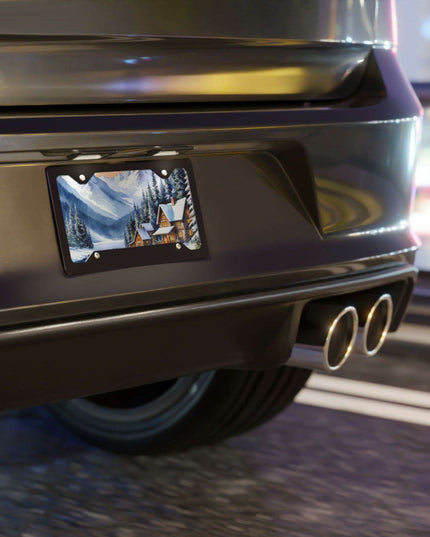 Customizable Holiday Aluminum License Plate - Personalize Your Christmas Spirit!