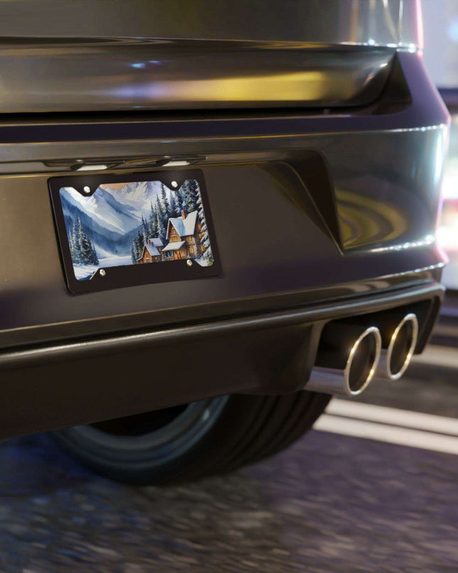 Customizable Holiday Aluminum License Plate - Personalize Your Christmas Spirit!
