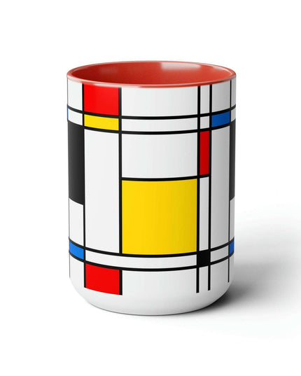 Sophisticated Dual-Tone Ceramic Coffee Cups - Morning Indulgence Series