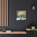 Eco-Luxe Black Pinewood Canvas Art - Sustainable Elite Home Decor