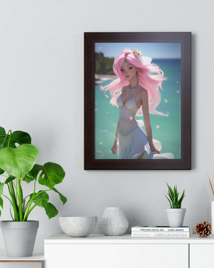 Eco-Conscious Mermaid Art Set with Sustainable Framing