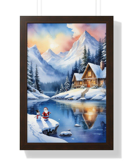 Sustainable Elegance: Eco-Friendly Fantasy Christmas Vertical Wall Art