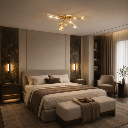 Modern High-End Chandelier — Luxury Ceiling & Pendant Formats, 6–8–10 Heads, 4 Light Tones Chandeliers modern-simple-living-room-chandelier-atmospheric-high-end-light-luxury-study-bedroom-dining-room-light-1 Home & Garden > Lighting > Pendant Lights & Chandeliers > Modern Chandeliers