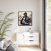 Elegant Romance Matte Canvas Wall Art - Sustainable Pinewood Frame