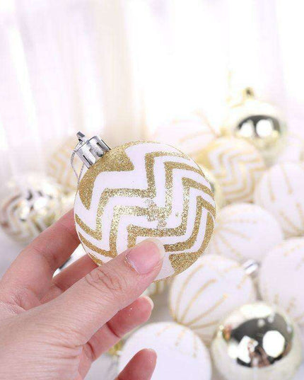 Elegant 24-Piece Holiday Bauble Collection for Festive Decor