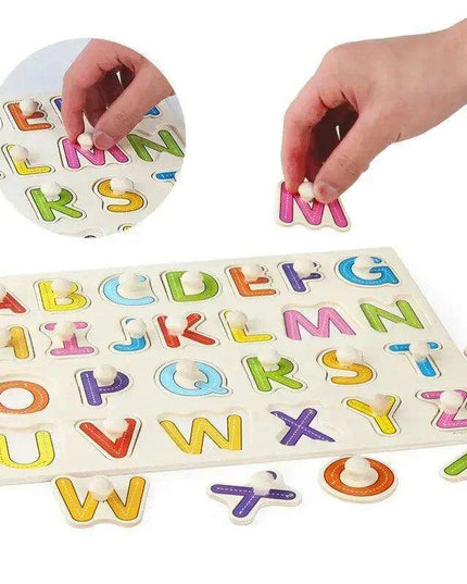 Interactive Montessori Wooden Puzzle Set - Fun Learning Toy for Early Childhood Development
