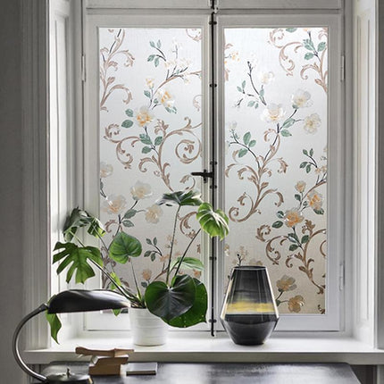 Frosted Privacy Window Film – Opaque Static Cling Glass Sticker