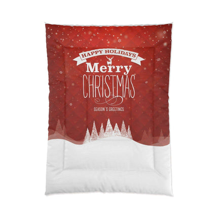 Festive Dreamscape - Luxurious Plush Polyester Blanket for Ultimate Sleep Warmth