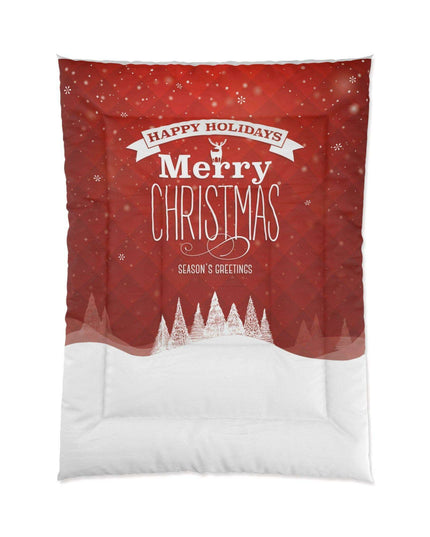 Festive Dreamscape - Luxurious Plush Polyester Blanket for Ultimate Sleep Warmth