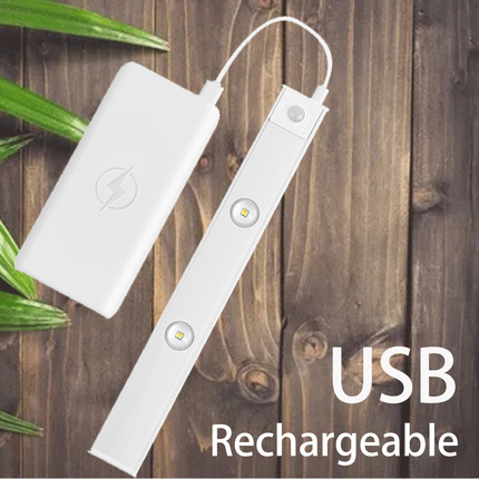 USB LED Night Light With Motion Sensor Ultra Thin Wireless Cabinet Wardrobe