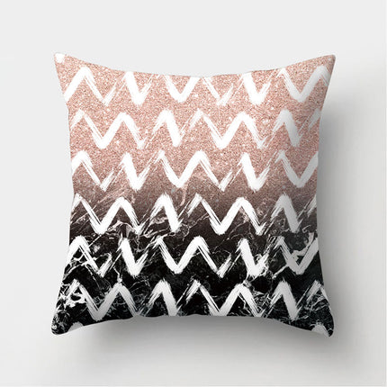 Leather Velvet Pillowcase Sofa Cushion Cover
