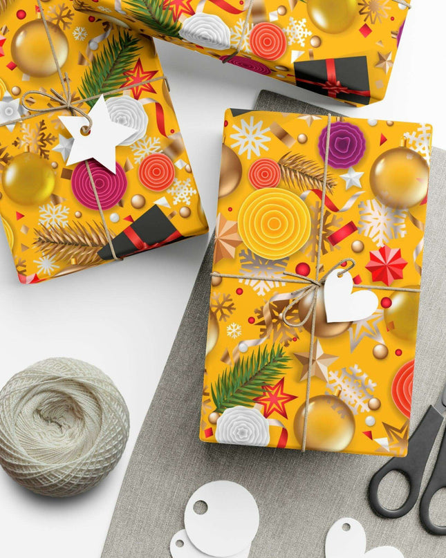 Exquisite 3D Luxury Christmas Gift Wrap Collection: Matte & Satin Options