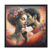 Whispers of Love - Romantic Valentine Matte Canvas Pinewood Frame