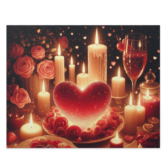 Valentine's Day Delight Jigsaw Puzzle Bundle - Charming 120, 252, 500-Piece Set for Endless Fun