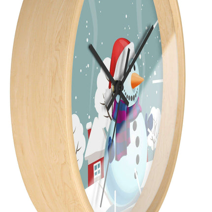 Elegant Wooden Framed Wall Clock - A Perfect Addition to Upscale Decor