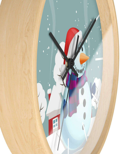 Elegant Wooden Framed Wall Clock - A Perfect Addition to Upscale Decor