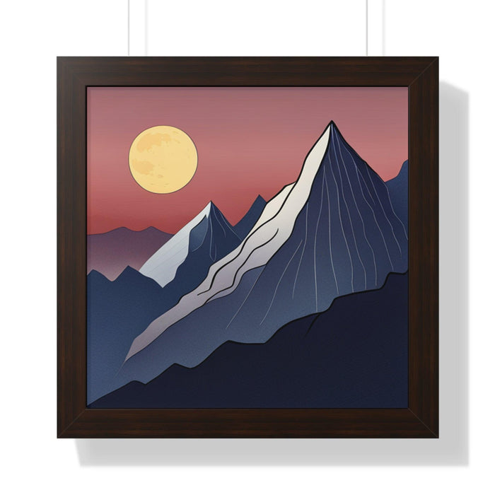 Enchanted Fantasy Landscape Art Print in Eco-Friendly Frame - Sustainable Home Decor Piece