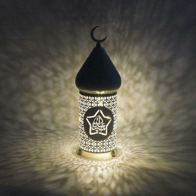 Sleek Iron Lantern: Modern Touch for Eid and Ramadan Festivities