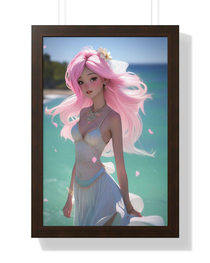 Eco-Conscious Mermaid Art Set with Sustainable Framing