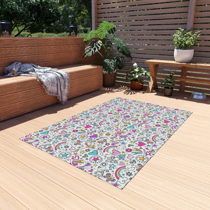 Elevate Your Outdoor Space with Plush Chenille Rug for Deluxe Outdoor Living
