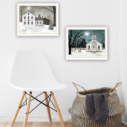 Billy Jacobs 2-Piece Silent Night White Framed Wall Art Set