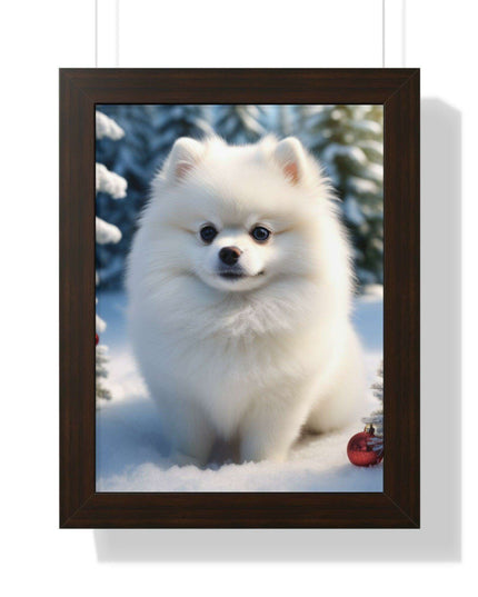 Eco-Friendly Winter Puppy Art Print Collection with Acrylic Protection