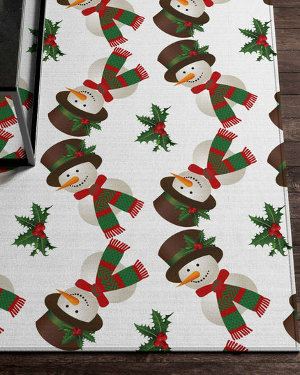Cozy Winter Wonderland Snowman Plush Area Rug - Embrace Comfort and Classic Charm