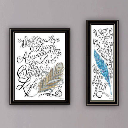 Deb Strain 2-Piece Framed Wall Art Set - Inspirational Design for Home