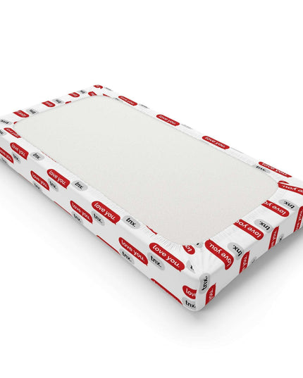 Elegant Personalized Valentine’s Day Baby Changing Pad Cover for Discerning Parents