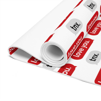 Elegant Valentine's Day Foam Yoga Mat - Transform Your Mindful Journey