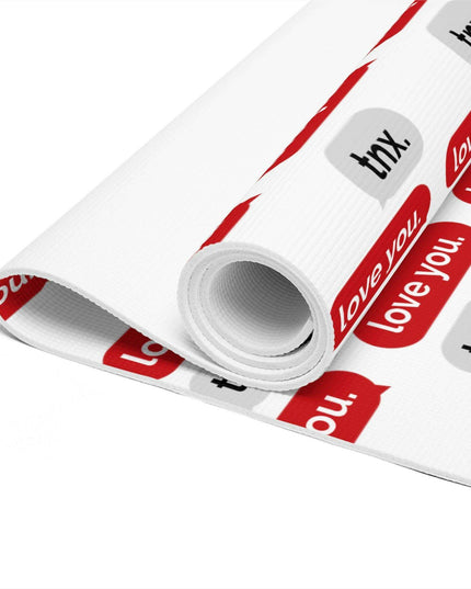 Elegant Valentine's Day Foam Yoga Mat - Transform Your Mindful Journey