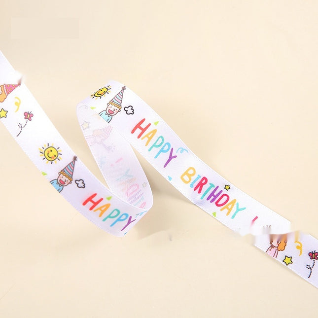 Peekaboo Studio Children's Cartoon Pattern Ribbon - Soft, Durable Fabr