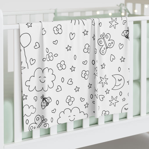 Luxury Comfort: Très Bébé Silk-Lined Baby Swaddle Blanket
