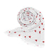 Valentine Red Hearts Printed Scarf with Timeless Elegance