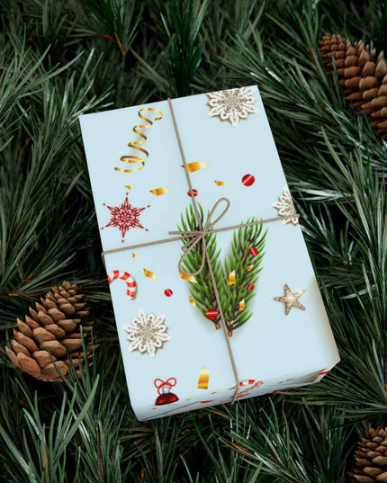Personalized Elegant Holiday Gift Wrap - Custom Matte & Satin Options